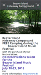 Mobile Screenshot of beaverislandhideawaycampground.com